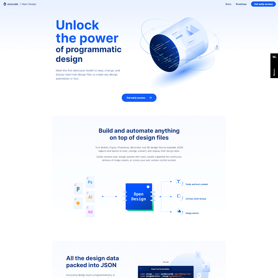 A web design tool to unlock the power of programmatic design for developers.