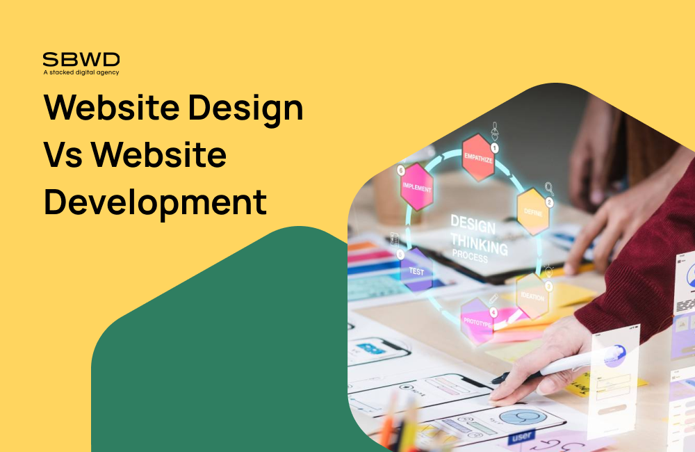 San Bernardino web design vs development comparison by SBWD agency.
