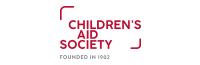 Logo of Children's Aid Society established in 1902 with a red border design.
