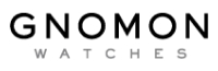 Logo displaying the text Gnomon Watches in bold black letters.