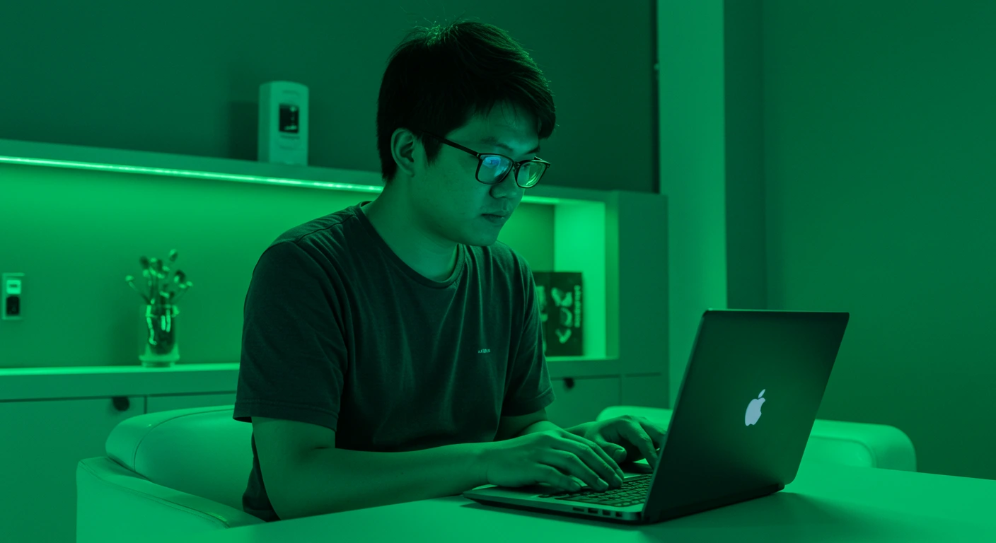 IT professional working on a laptop in a server room, highlighting the importance of mobile-first web design for businesses