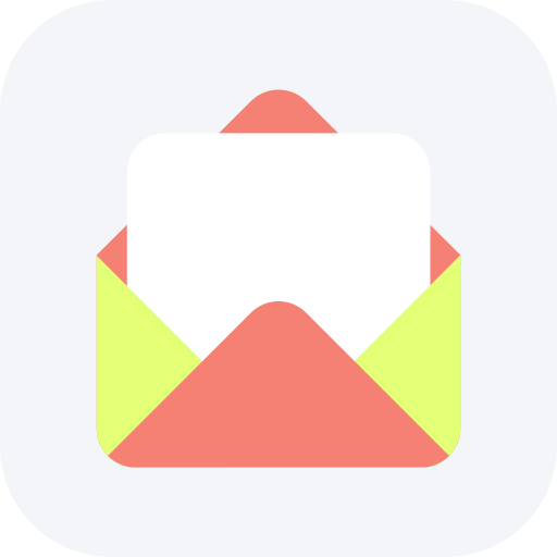 An icon of an open envelope containing a paper.