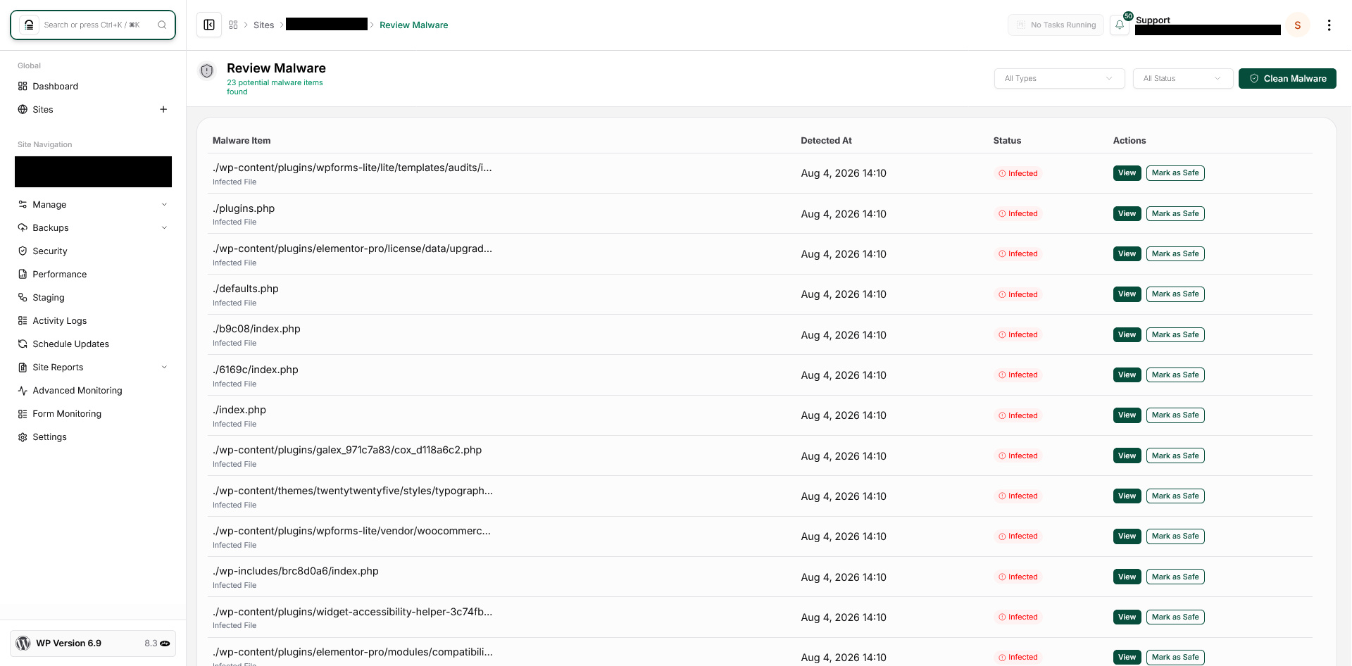 Malware Scan Results